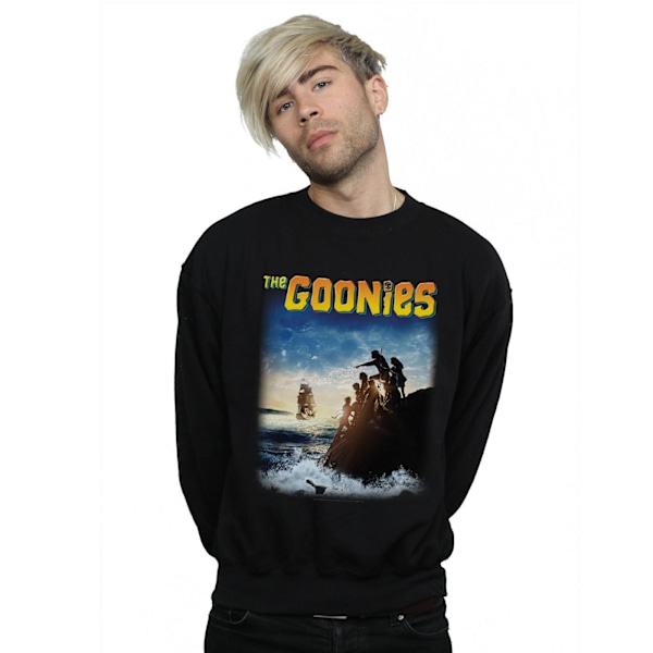 The Goonies Mens Ship Poster Sweatshirt XXL Svart Black XXL