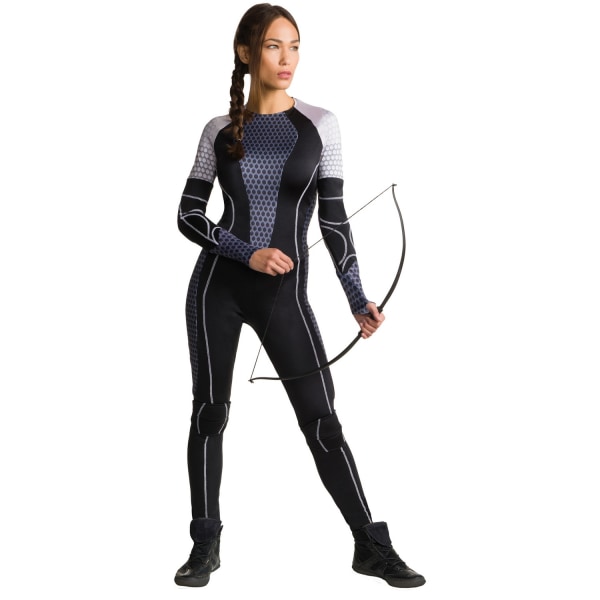 Hunger Games Dam/Dam Katniss Costume XS Svart/Silver Black/Silver XS