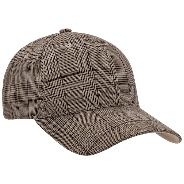 Flexfit By Yupoong Glen Check Cap S/M Brun/Khaki Brown/Khaki S/M