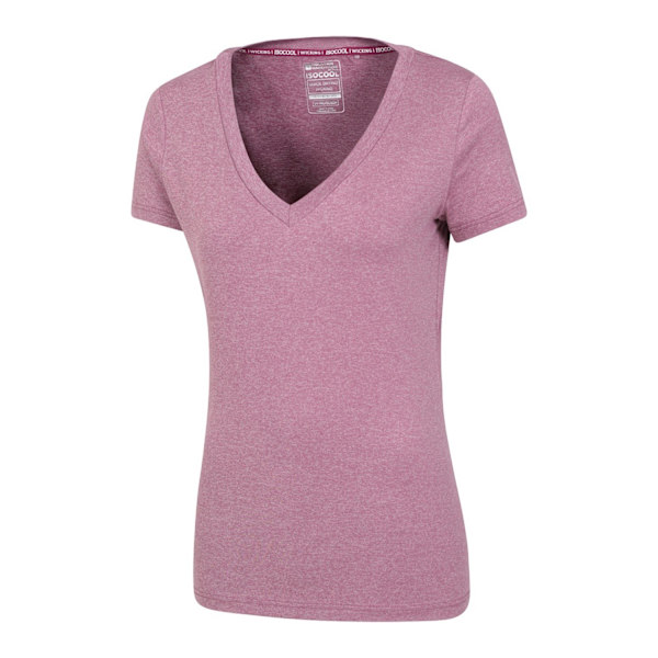 Mountain Warehouse Dam/Damer Vitality V-ringad T-shirt 10 UK Pink 10 UK