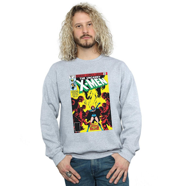 Marvel herr X-Men Phoenix Black Queen Sweatshirt XXL Sports Grå Sports Grey XXL