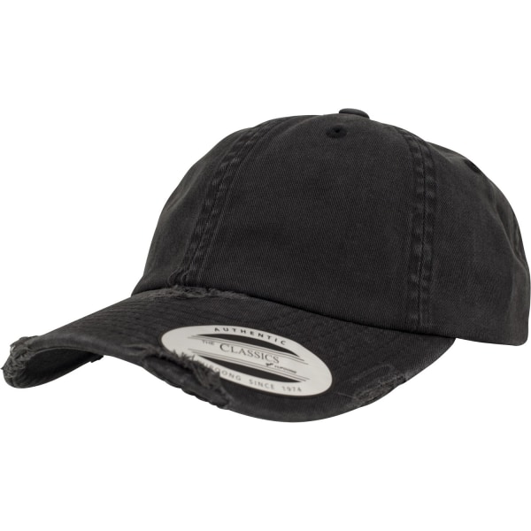 Flexfit By Yupoong Low Profile Destroyed Cap One Size Svart Black One Size