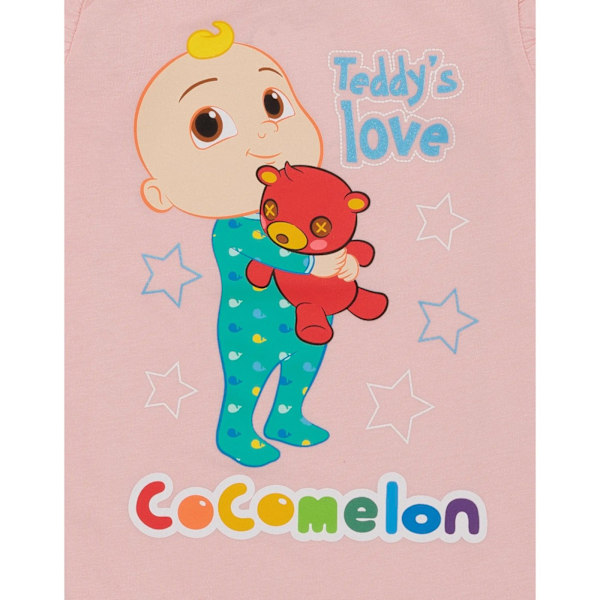 Cocomelon Pyjamas med långa ärmar för flickor 4-5 år Rosa/Blå Pink/Blue 4-5 Years