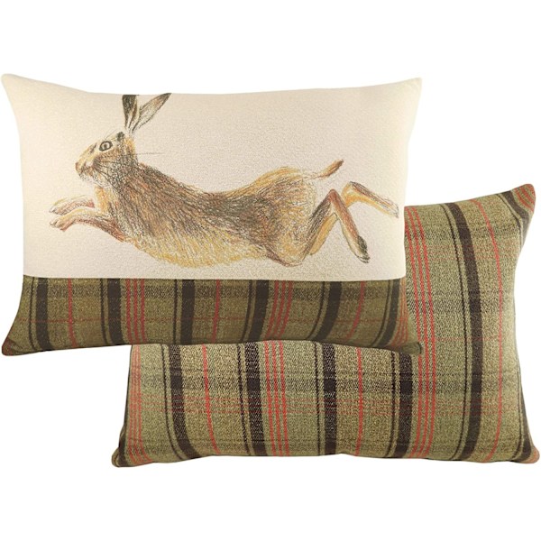Evans Lichfield Hunter Kuddfodral med Hoppande Hare, One Size Grön Green/Brown/Red One Size