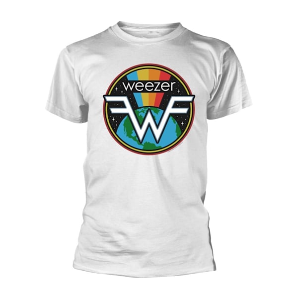 Weezer Unisex Symbol Bomull Logotyp T-shirt L Vit White L