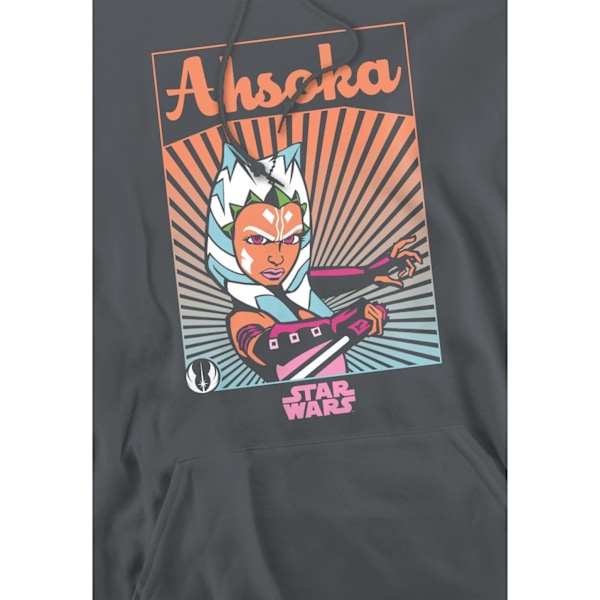 Ahsoka Herr Rays Hoodie XL Kolgrå Charcoal XL