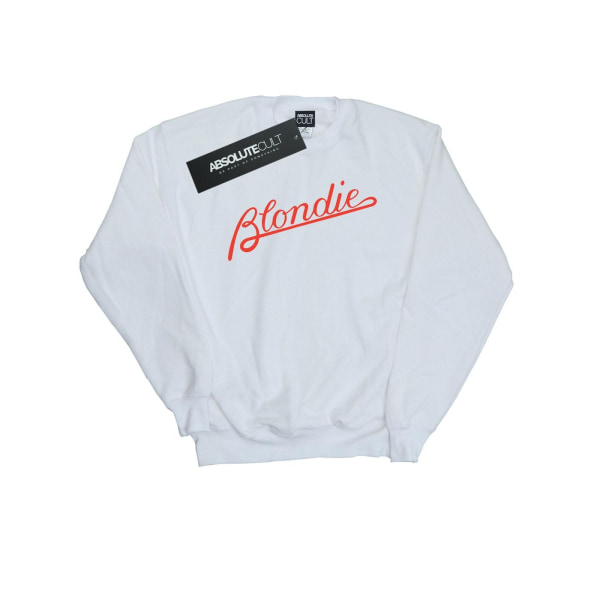 Blondie Womens/Ladies Lines Logo Sweatshirt XXL Vit White XXL
