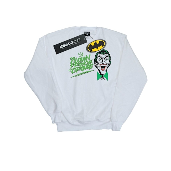 DC Comics Girls Batman Joker The Clown Prince Of Crime Sweatshirt White 12-13 Years