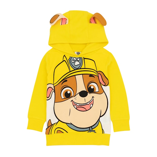 Paw Patrol Barn/Barn Rubble 3D-öron 3D-öron Hoodie 6-7 år Yellow/Brown 6-7 Years