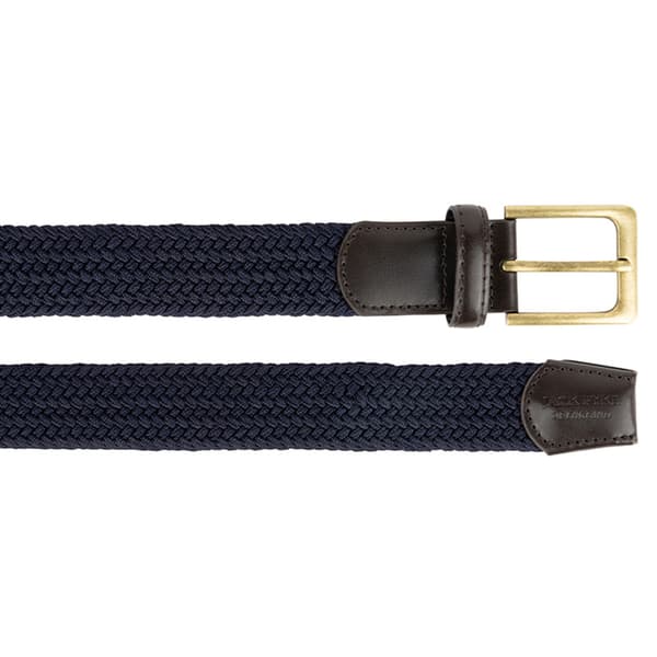 Jack Pyke Herr Countryman Läderkant Elastiskt Midjebälte O Navy One Size