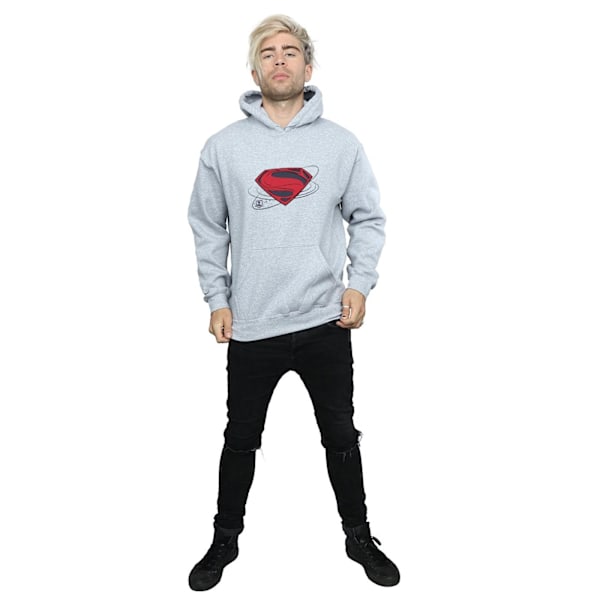 DC Comics Justice League Movie Superman Logo Hoodie XL Spo Sports Grey XL
