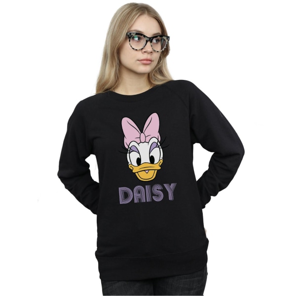 Disney Dam/Dam Daisy Duck Face Sweatshirt XL Svart Black XL