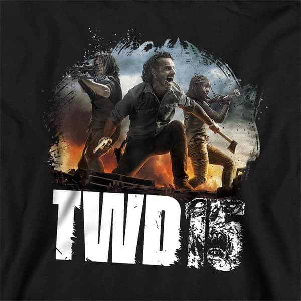 The Walking Dead Barn/Kids Group Pose Pullover Hoodie 5-6 Black 5-6 Years