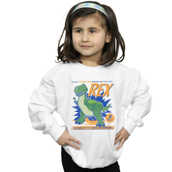 Disney Girls Toy Story 4 Rex Terrifying Dinosaur Sweatshirt 9-11 White 9-11 Years