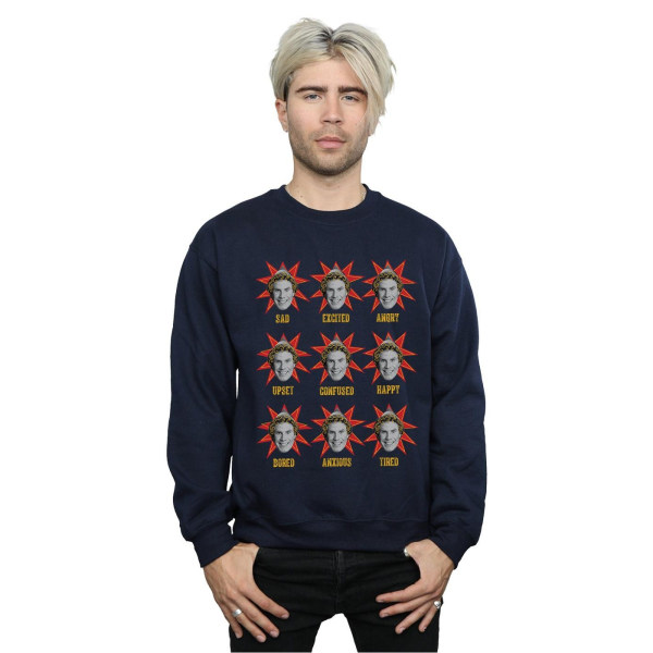 Elf Mens Buddy Moods Sweatshirt XL Marinblå Navy Blue XL