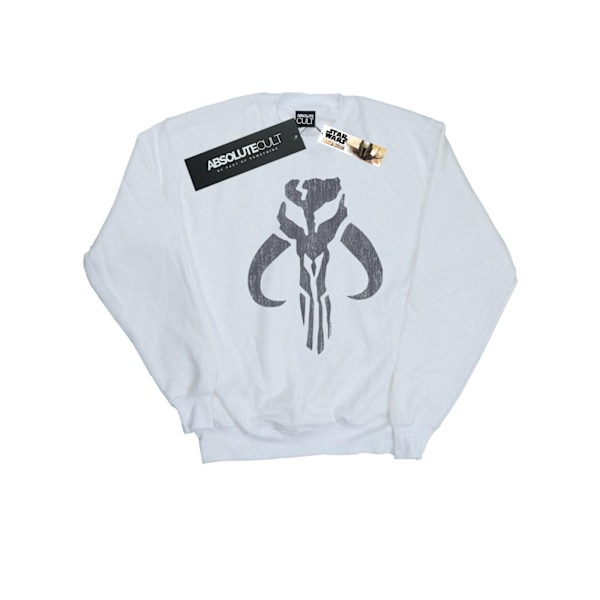 Star Wars Herr The Mandalorian Banther Skull Sweatshirt XL Vit White XL