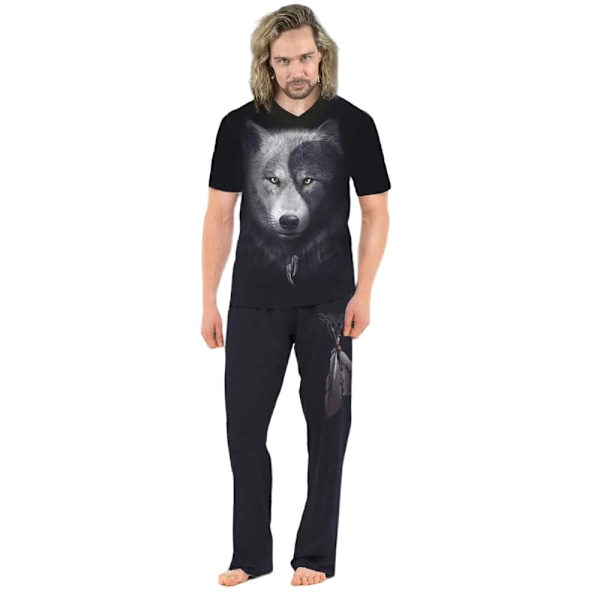 Spiral Direct Unisex Vuxen Wolf Chi Pyjamas Set (4-pack) XL B Black XL