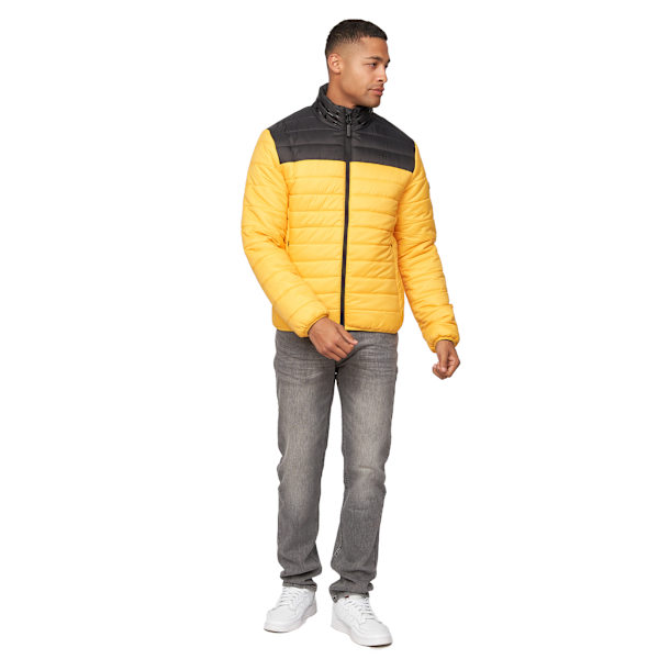 Crosshatch Presnell jacka med hög krage för män, L, gul Yellow L