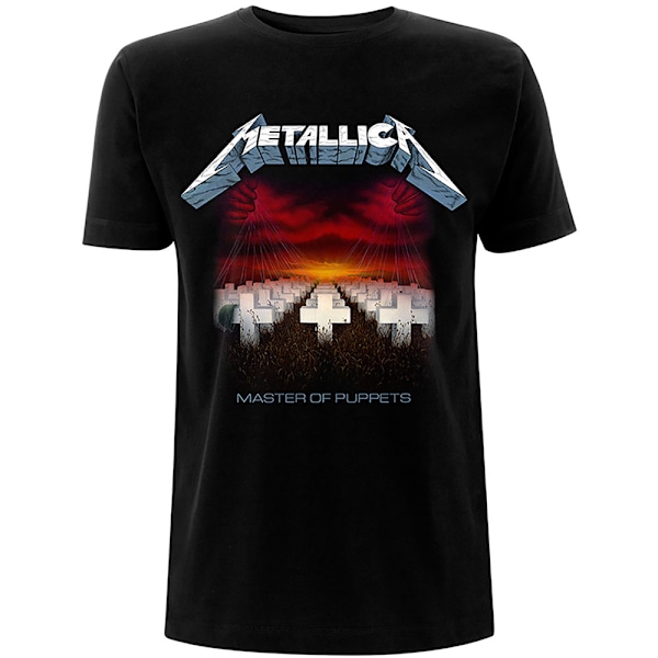 Metallica Unisex Vuxen Master Of Puppets Tracks Bakre Tryck T-Sh Black XXL