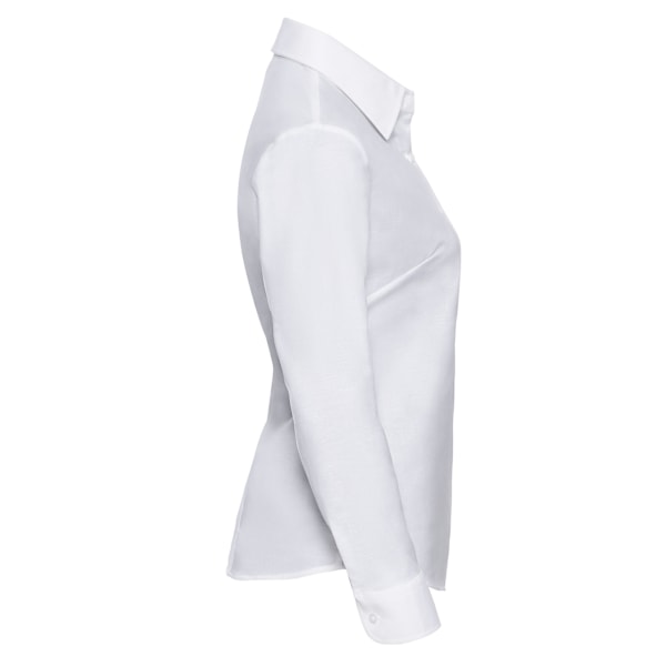 Russell Collection Dam Oxford Långärmad Skjorta 3XL Vit White 3XL
