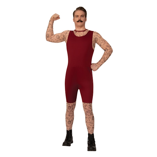 Bristol Novelty Herr Tatuerad Man Kostym M Röd Red M