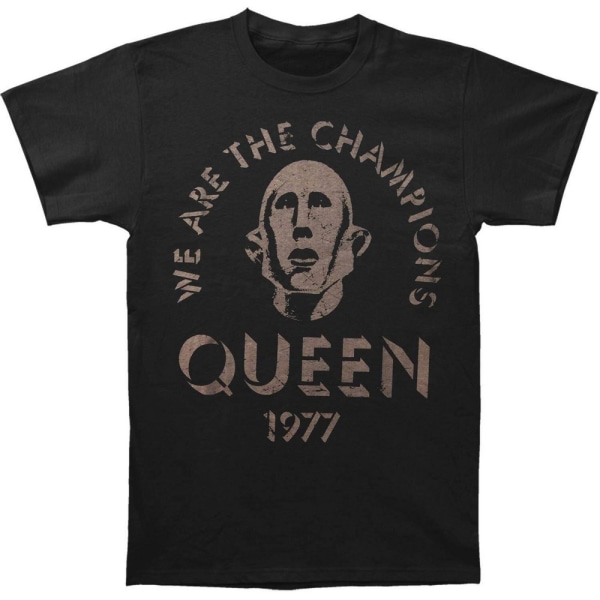 Queen Unisex Adult We Are The Champions T-shirt XL Svart Black XL