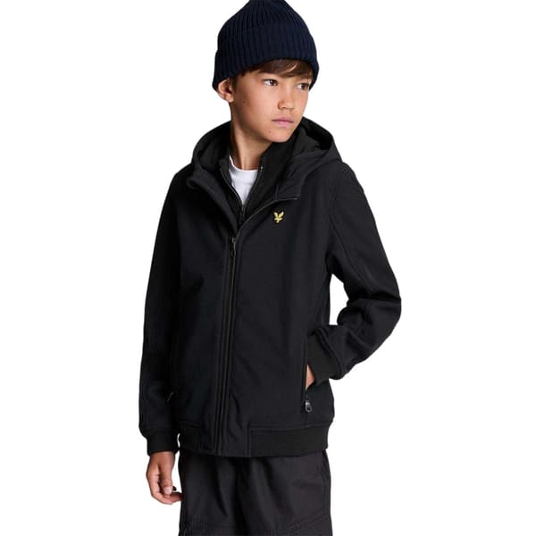 Lyle & Scott Pojkar Broderad Logotyp Softshell Vanlig Långärmad Black 15-16 Years