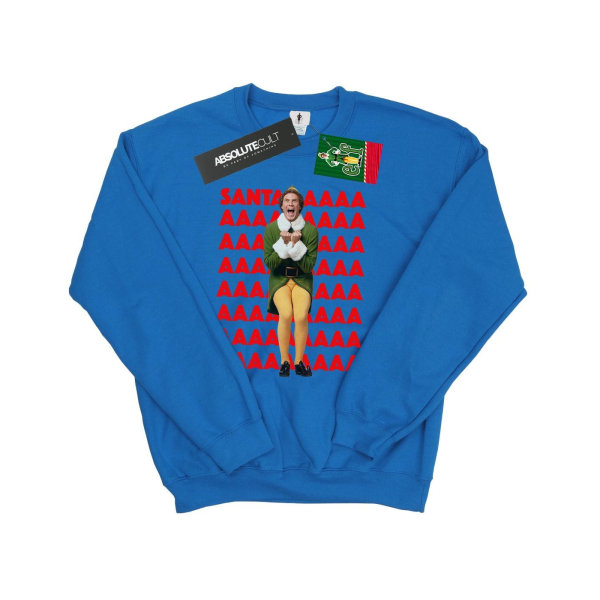 Elf Mens Buddy Santa Scream Sweatshirt S Royal Blue Royal Blue S
