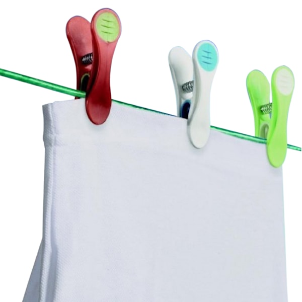 SupaHome Klädnypor i Plast (10-pack) One Size Flerfärgad Multicoloured One Size