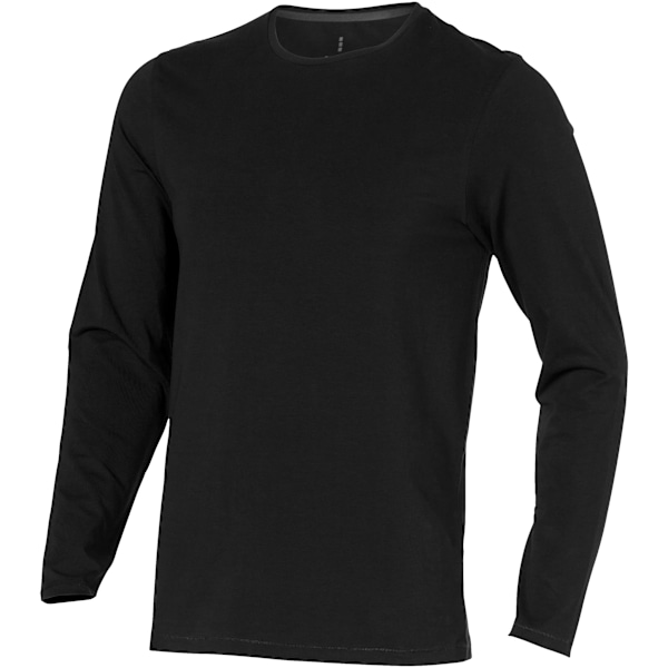 Elevate Mens Ponoka Long Sleeve T-Shirt XS Solid Black Solid Black XS