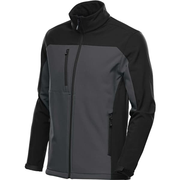 Stormtech Cascades Soft Shell Jacka för män S Dolphin/Svart Dolphin/Black S