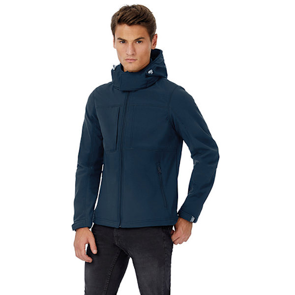 B&C Herr Huvtröja / Hoodie S Marinblå Navy Blue S
