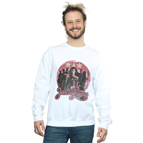 DC Comics Justice League Movie Group Pose Sweatshirt XL Vit White XL