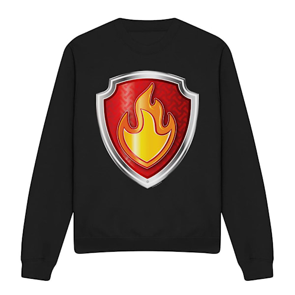 Paw Patrol Unisex Vuxen Marshall Badge Sweatshirt M Svart Black M