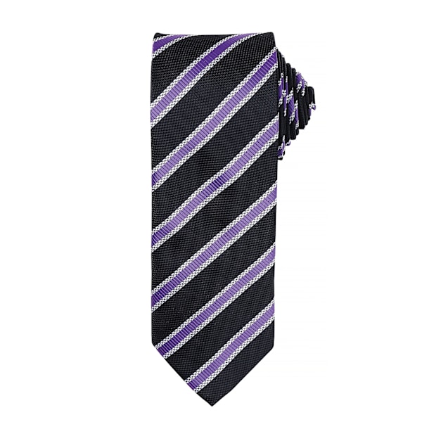Premier Herr Waffle Stripe Formell Business Slips (2-pack) En Black/Rich Violet One Size