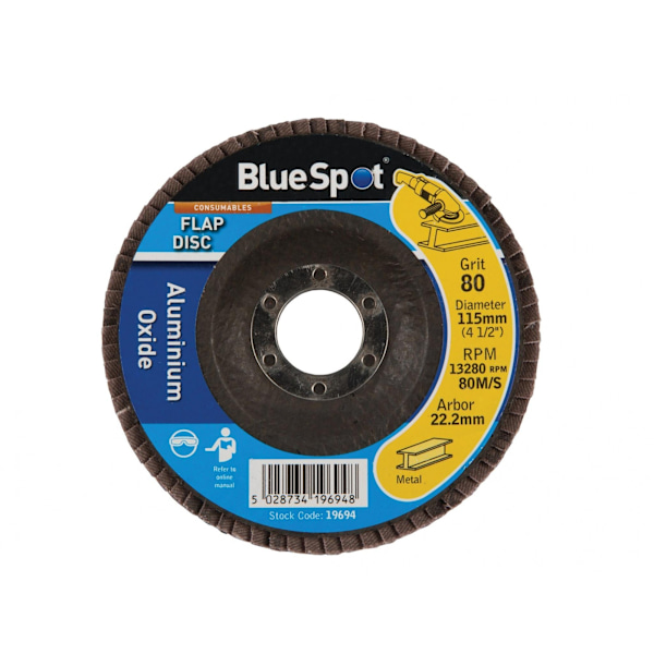 Bluespot Tools Lamellslipskiva 80 Korn Multi Färg Multi Colour 80 Grit