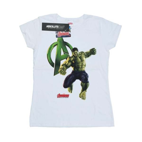 Marvel Kvinnor/Dam Hulk Pose Bomulls T-shirt M Vit White M