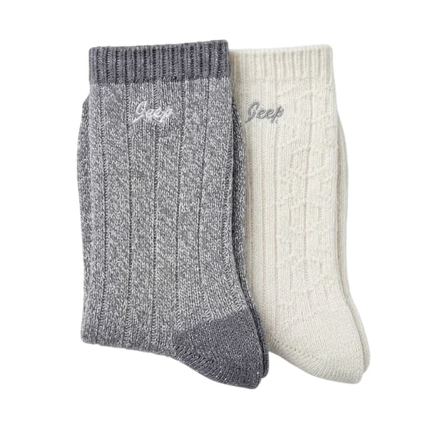 Jeep Dam Supersoft Boot Socks (2-pack) 4 UK-8 UK S Slate/Grey 4 UK-8 UK