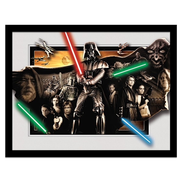 Star Wars Vader Cloak Breakout inramad affisch 30cm x 40cm Multicolor Multicoloured 30cm x 40cm