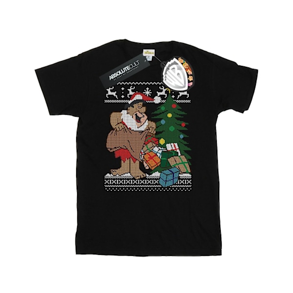 The Flintstones Herr Jul Fair Isle T-shirt XXL Svart Black XXL