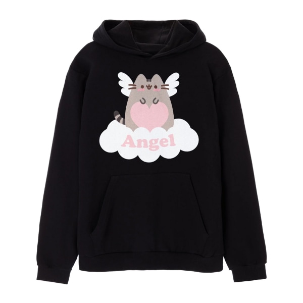 Pusheen dam/dam ängelvingar hoodie XL svart Black XL