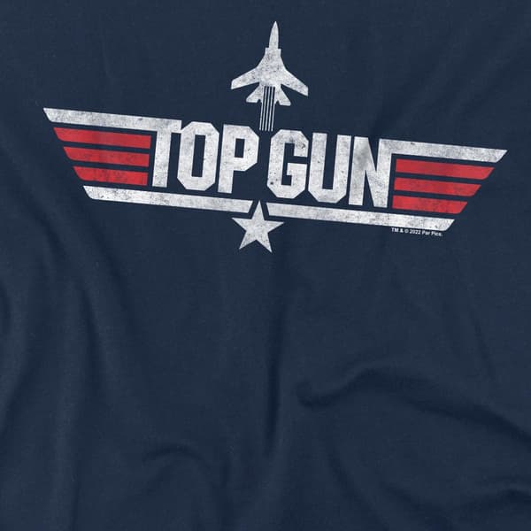Top Gun Herr Logotyp T-shirt M Marinblå Navy M