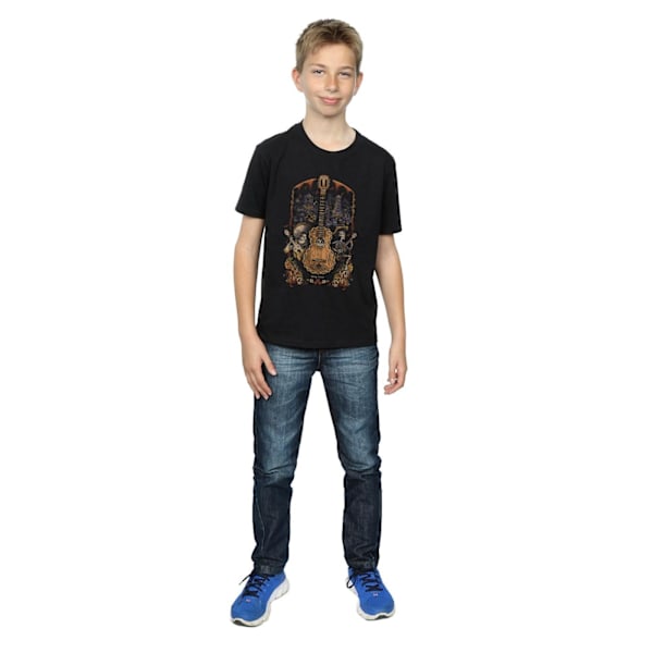 Disney Boys Coco Gitarr T-shirt 9-11 år Svart Black 9-11 Years