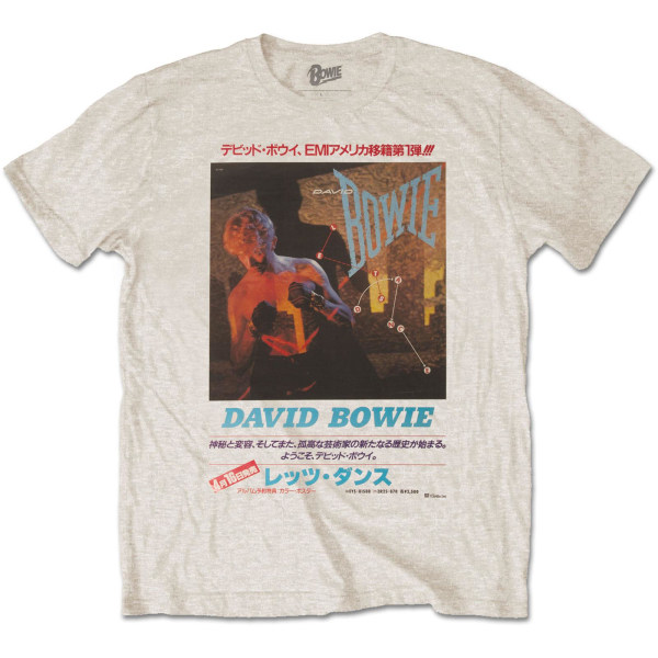 David Bowie unisex japansk T-shirt för vuxna XXL Sand Sand XXL