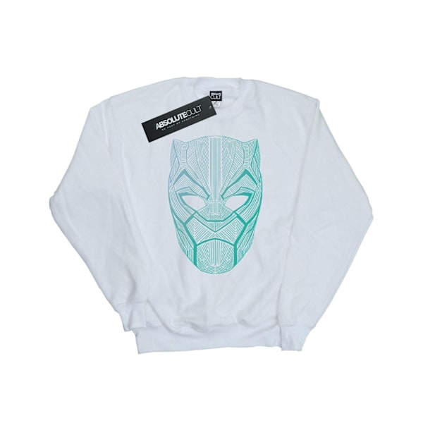 Marvel Herr Svart Panter Tribal Mask Sweatshirt M Vit White M