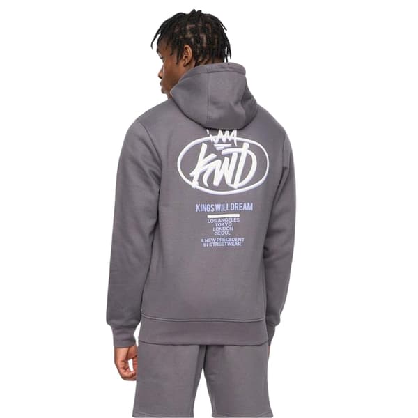 Kings Will Dream Herr Soap Hoodie L Grå Grey L