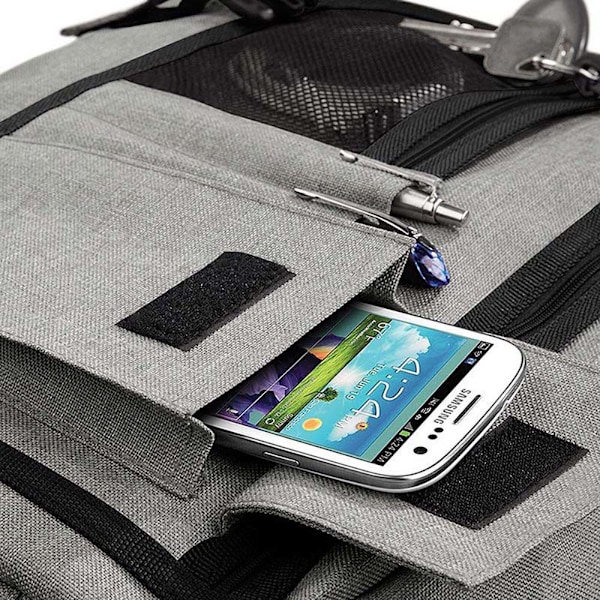 BagBase Tvåfärgad Digital Messenger Bag (Upp till 15,6 tums bärbar datorfack) Grey Marl One Size