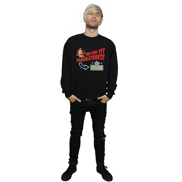 Elf Mens World´s Best Coffee Sweatshirt XL Svart Black XL