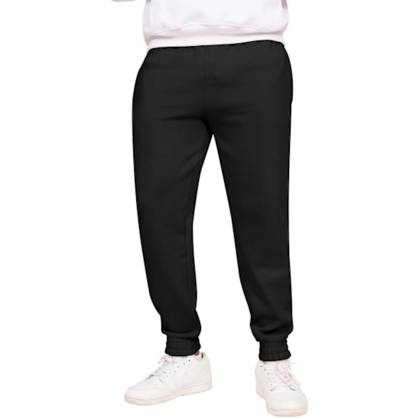 Casual Classics Herr Ringspun Bomull Oversized Joggingbyxor Black L