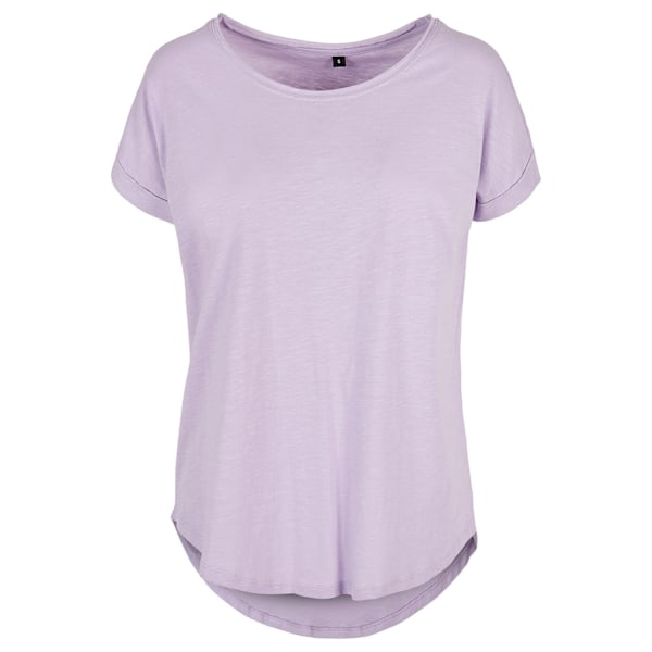 Bygg ditt varumärke Dam/Dam lång Slub T-shirt S Lila Lilac S